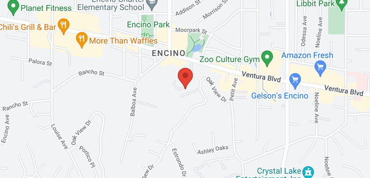map of 4752 Park Encino Encino, CA 91436